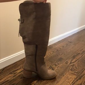 Lucky brand suede over the knee boots